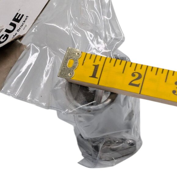 USA Flag Co Rogue Cast Iron Flagpole Bracket Silver Heavy Duty for 1" Flag Pole - Picture 7 of 12